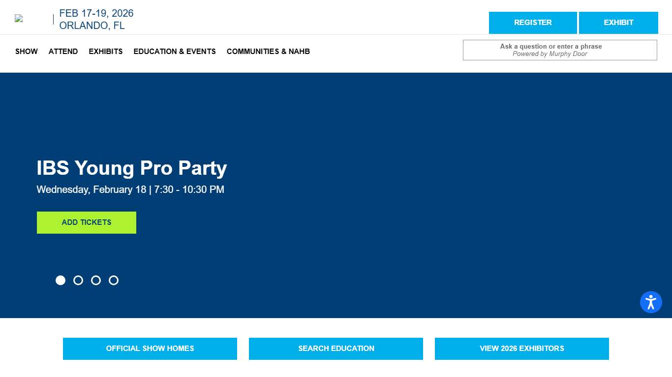 The 2026 NAHB International Builders' Show IBS 2026