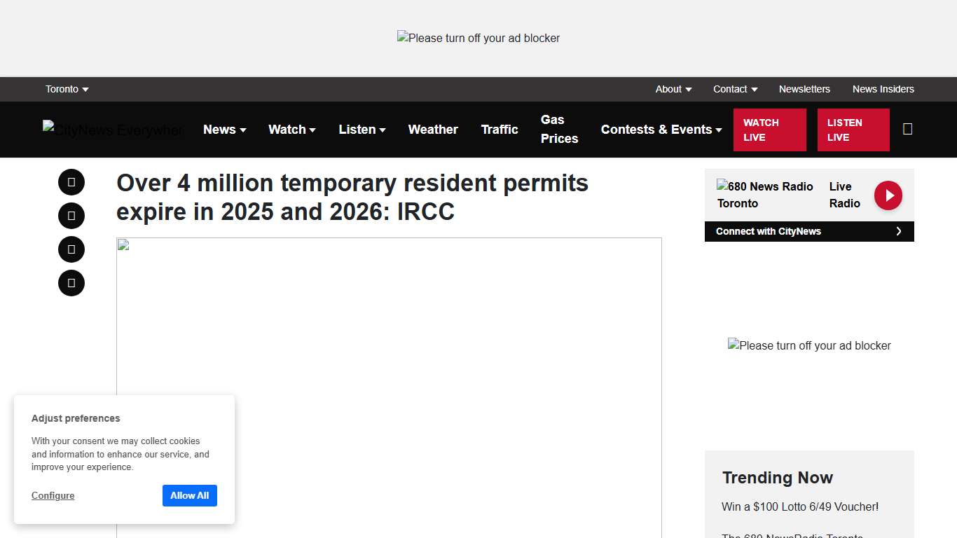 Over 4 million temporary resident permits expire in 2025 and 2026: IRCC